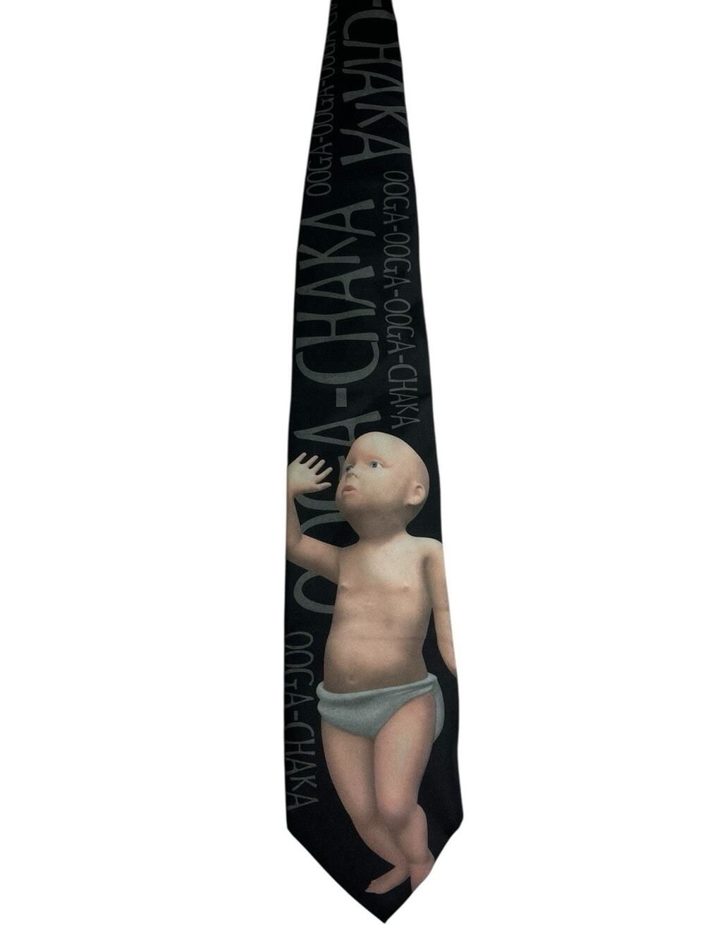 Vintage 1998 Ralph Marlin Big Baby Novelty Necktie Tie Unique Hard to Find Rare